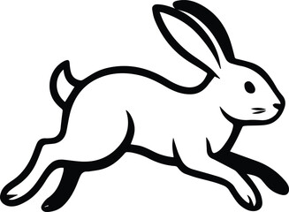 Running Rabbit Design -  Rabbit Illustration