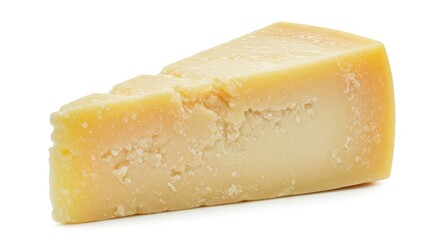 Close-up of a Parmesan Cheese Wedge, Highlighting Texture and Detail