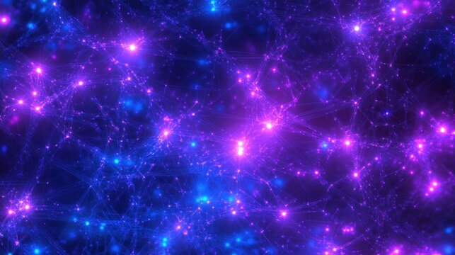 Abstract cosmic network - Ai generated