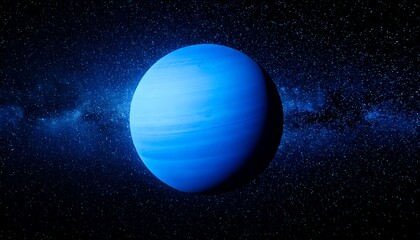 Neptune Alone in Deep Space
