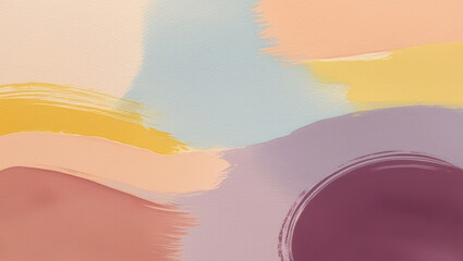 Light abstract watercolor background with playful elements