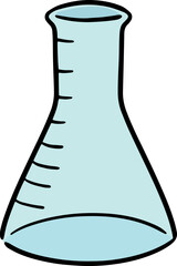 Illustration of erlenmeyer flask
