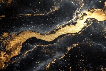 luxury greeting card with black and gold theme.