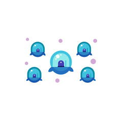  different bubble prison cell set   
