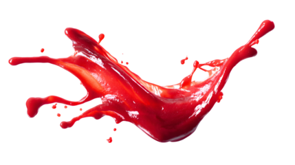 Red sauce splash vibrant food photography dynamic liquid