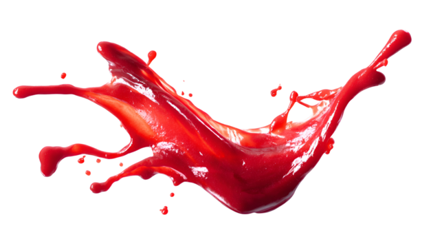 Red sauce splash vibrant food photography dynamic liquid