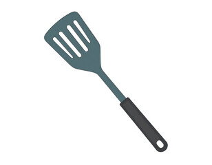 Sleek Grey Plastic Spatula Kitchen Utensil Cooking Tool