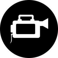 Modern Camcorder Video Camera Icon