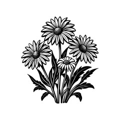 Vibrant floral vector illustration with a spring pattern of blossoms and leaves