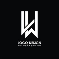 VW VW Logo Design, Creative Minimal Letter VW VW Monogram