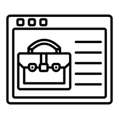 Obraz premium Web browser Icon