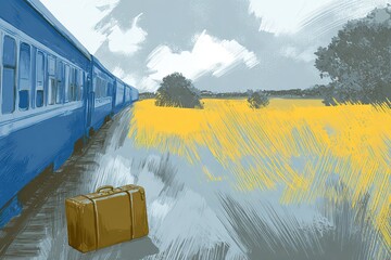 Vintage Train and Travel Memories