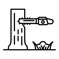 Cutting tree Icon