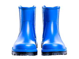  blue rubber boots