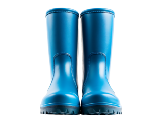  blue rubber boots