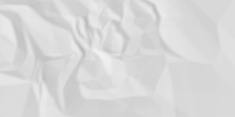 Vector white crumpled and creased paper texture. white crumpled blank paper texture. Grunge paper old texture.