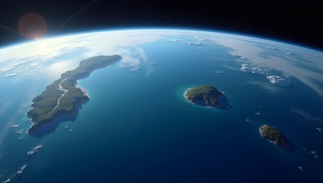 earthlike planet in space