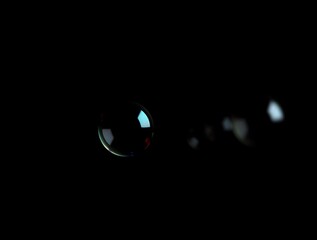 Stunning Soap Bubble on Black Background Perfect for Design Projects