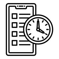 Fototapeta premium Time management Icon