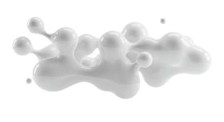 Undulating soft grey and white abstract forms, like organic data streams, floating on a transparent background, concept of digital intelligence