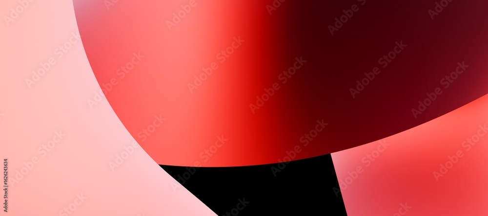 Aufkleber an abstract digital artwork featuring subtle gradients of red and pink, creating a flowing flow