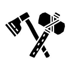 Axe and hammer Icon