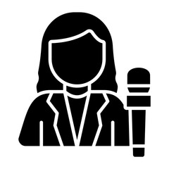 Obraz premium Reporter Icon