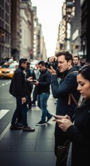 City Photographer Mobile Wallpaper – Urban Candid Photography Vertical Background