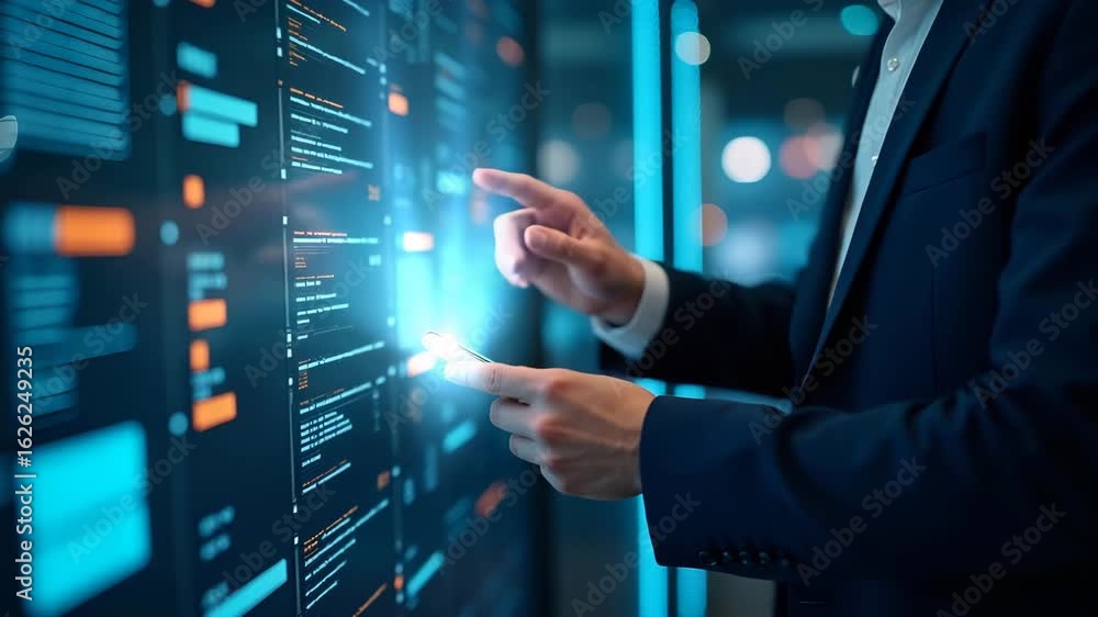 Poster robust cybersecurity measures: it security team safeguarding networks & protecting sensitive busines