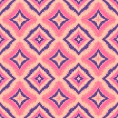 Seamless Ikat ethnic traditional Textile pattern geometric abstract folklore ornament Tribal ethnic...