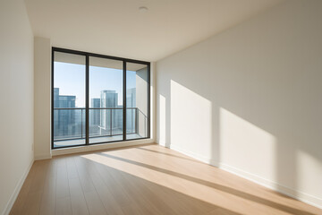 Obraz premium Sunlit Empty Apartment