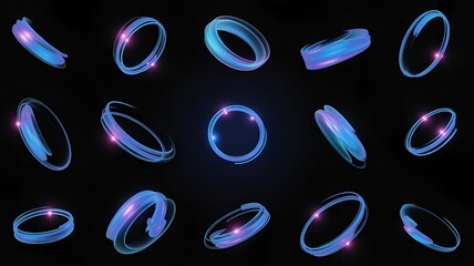 abstract blue background with numbers