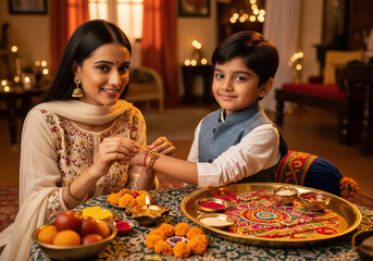 Plakat A bond of love and protection: Celebrating Raksha Bandhan