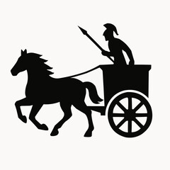 horse carriage silhouette