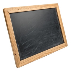 Wooden blackboard isolated on transparent background  
