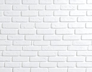 Fototapeta premium Clean and Minimalist White Brick Wall Background for Architectural and Design Projects
