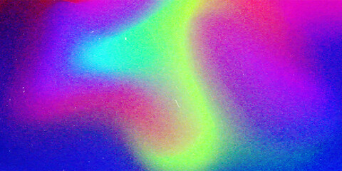 This blurred abstract background image with blue, green, and pink gradients is used as an illustration. Design a poster or advertisement.