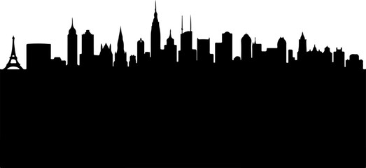 City Skyline Silhouette Vector" bundle