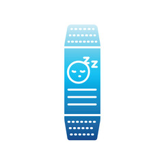 smart sleep bracelet color flat icon for digital and print projects.