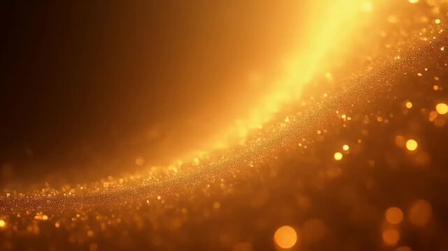 Cascade radiant gold dust twinkles deep plum canvas producing refined shimmer seamless video K background elevates awards ceremonies cosmetics campaigns upscale holiday greetings glamour