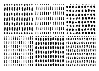 Textured seamless patterns set