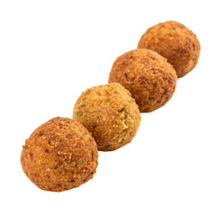 Falafel balls isolated on transparent background  
