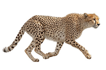Cheetah in motion, side profile