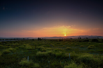 The scenery of the prairie in Inner Mongolia, China
