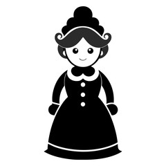 Mrsclaus vector clean black silhouette design white background