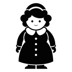Mrsclaus vector clean black silhouette design white background