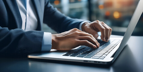 Businessmen working on Laptop