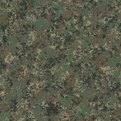 Seamless Camouflage Pattern 1 &ndash; 4K Woodland - Pixel