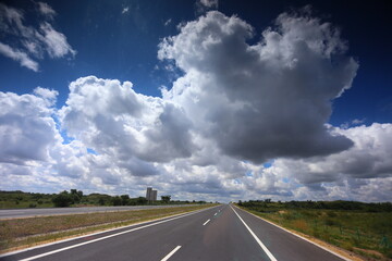 A sunny summer day on the prairie of Inner Mongolia, China