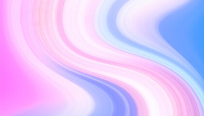 Obraz premium Luminous Pastel Waves: Serene Flow of Abstract Pink, Blue, and White Curves.